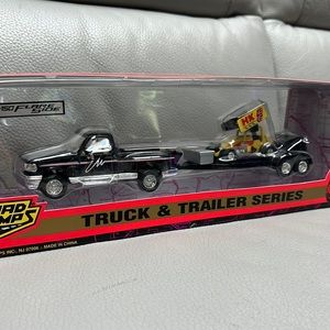 Vintage 1995 Road Champs F-150 Truck, Trailer and Sprintcar - 1:43 Scale. NWT